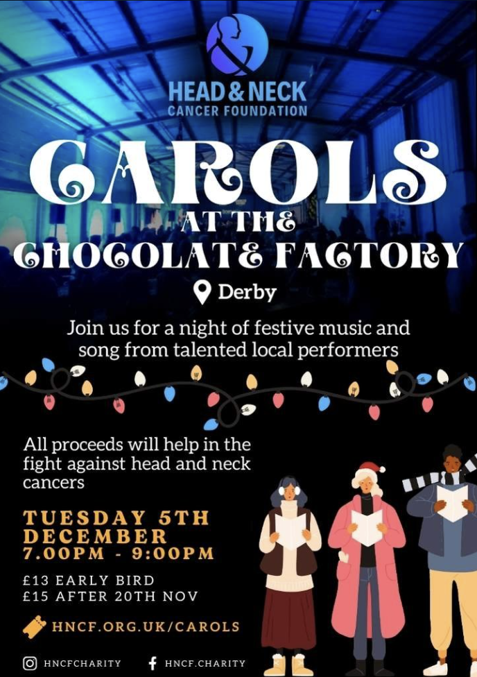 Carols at the Chocolate Factory event artwork