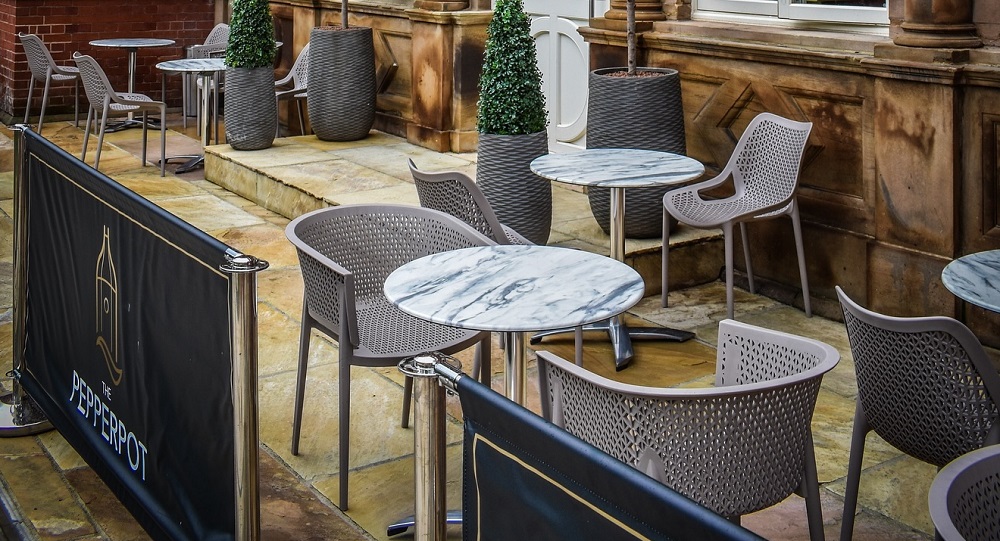 The Pepperpot outdoor terrace