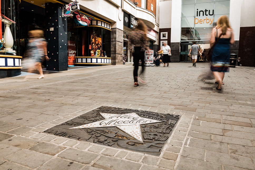 Made in Derby star by the Intu shopping centre