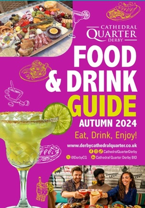Cathedral Quarter Autumn 2024 Food and Drink Guide cover jpg