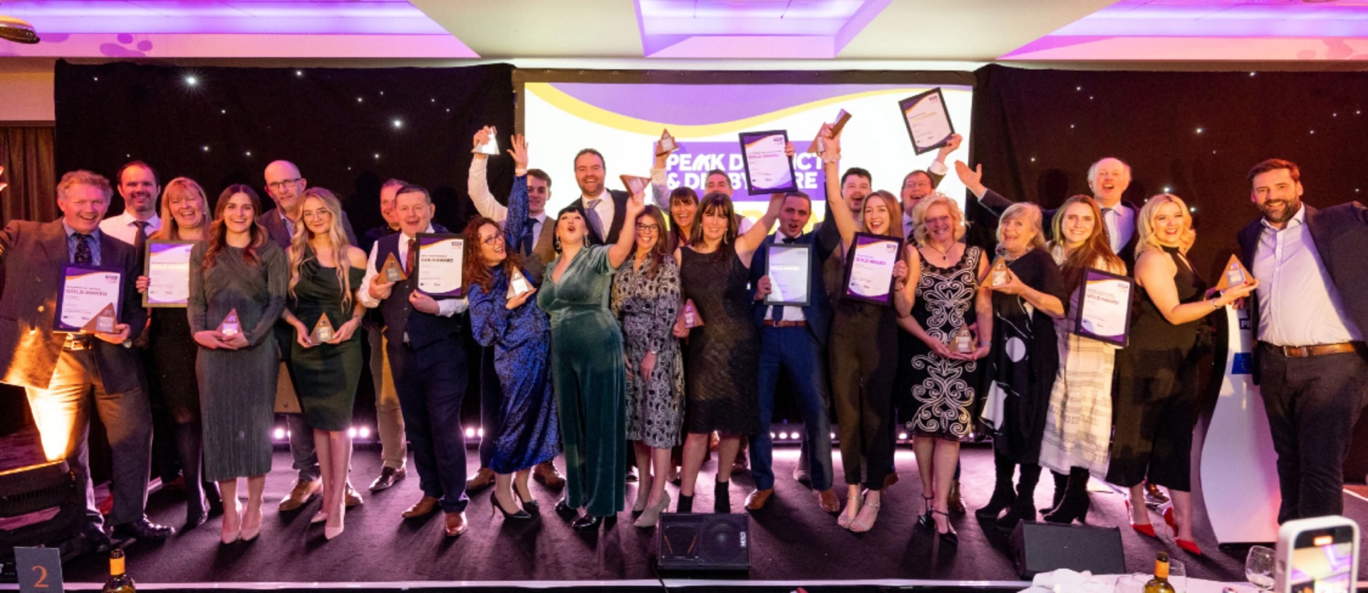 Winners and finalists at the 2023 Peak District & Derbyshire Tourism Awards