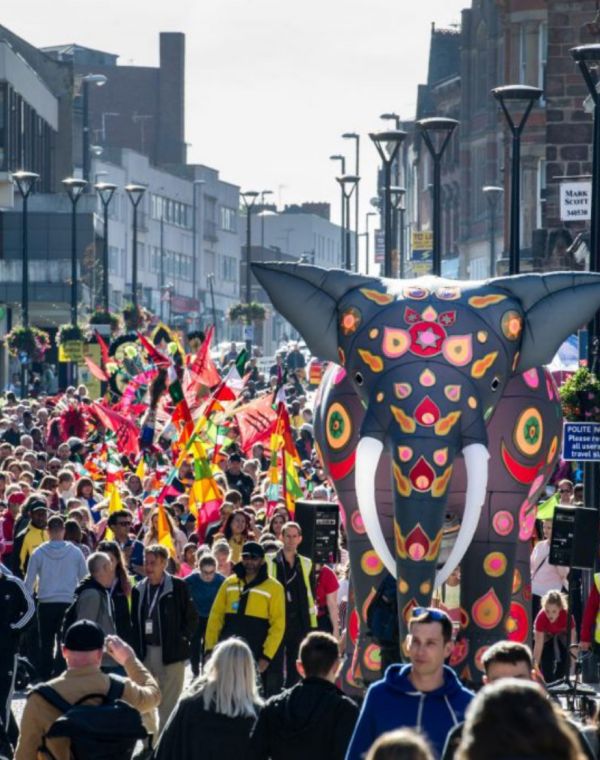 Circus and carnival parade